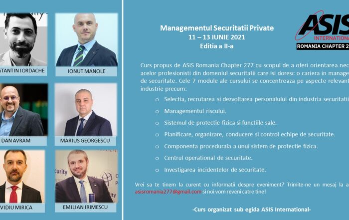 Managementul securitatii